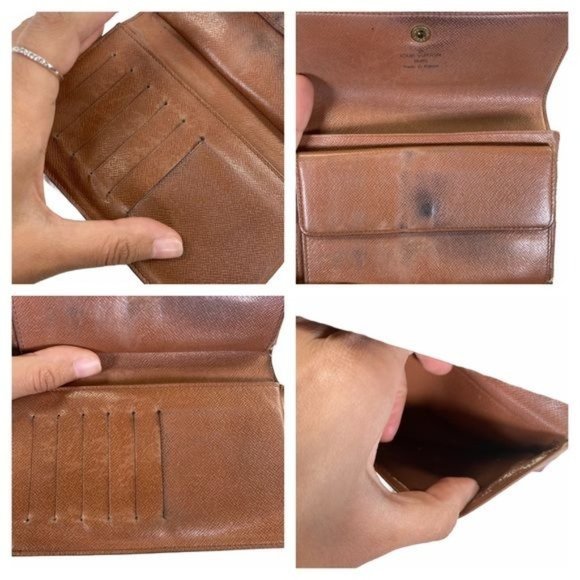 Authentic Louis Vuitton Wallet Porte Tresor Etui Papier Trifold LV Vintage - Picture 10 of 11